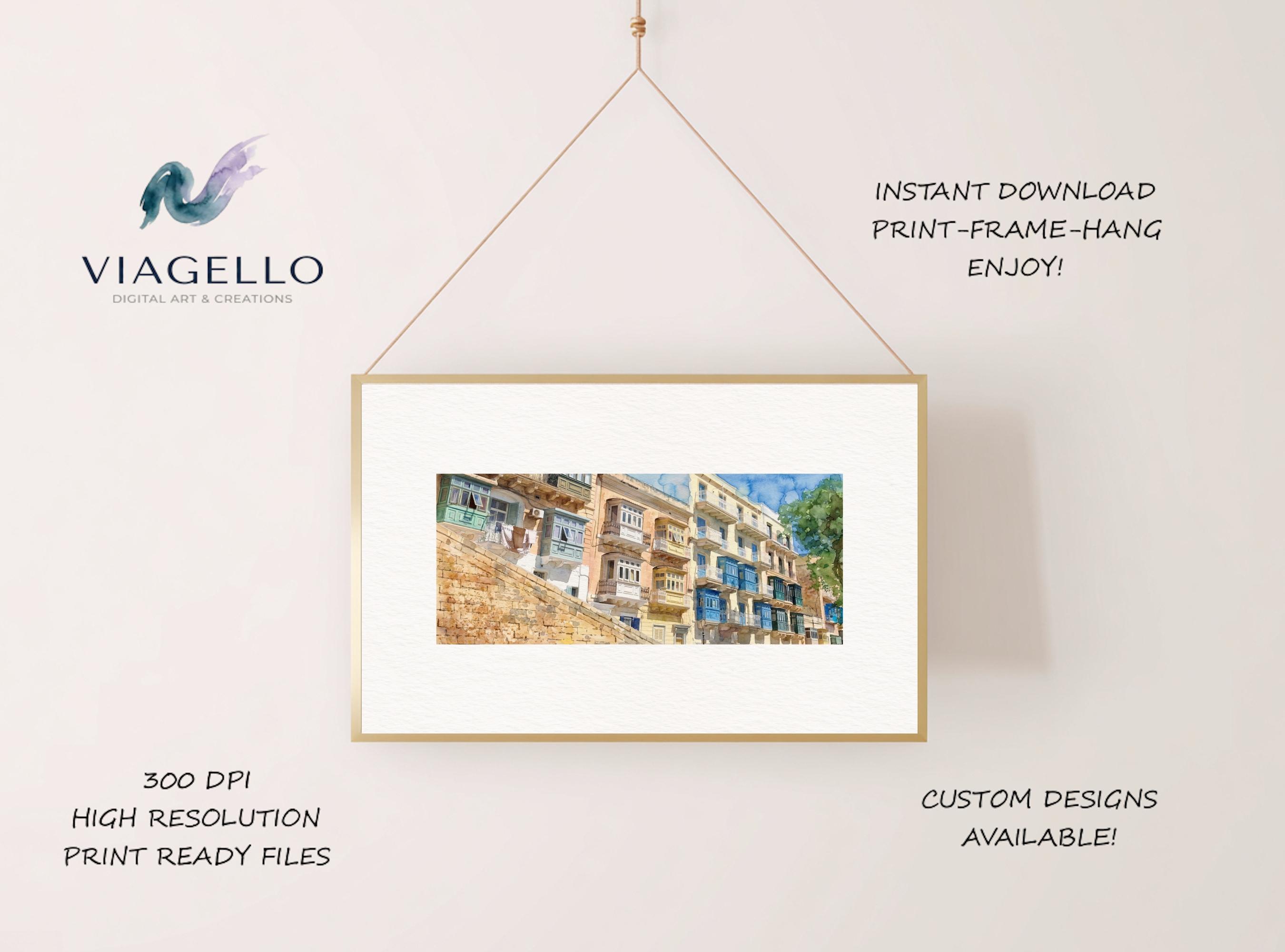 Balconies of Valletta, Malta | Scenic Cityscape | Digital Download - Image 2