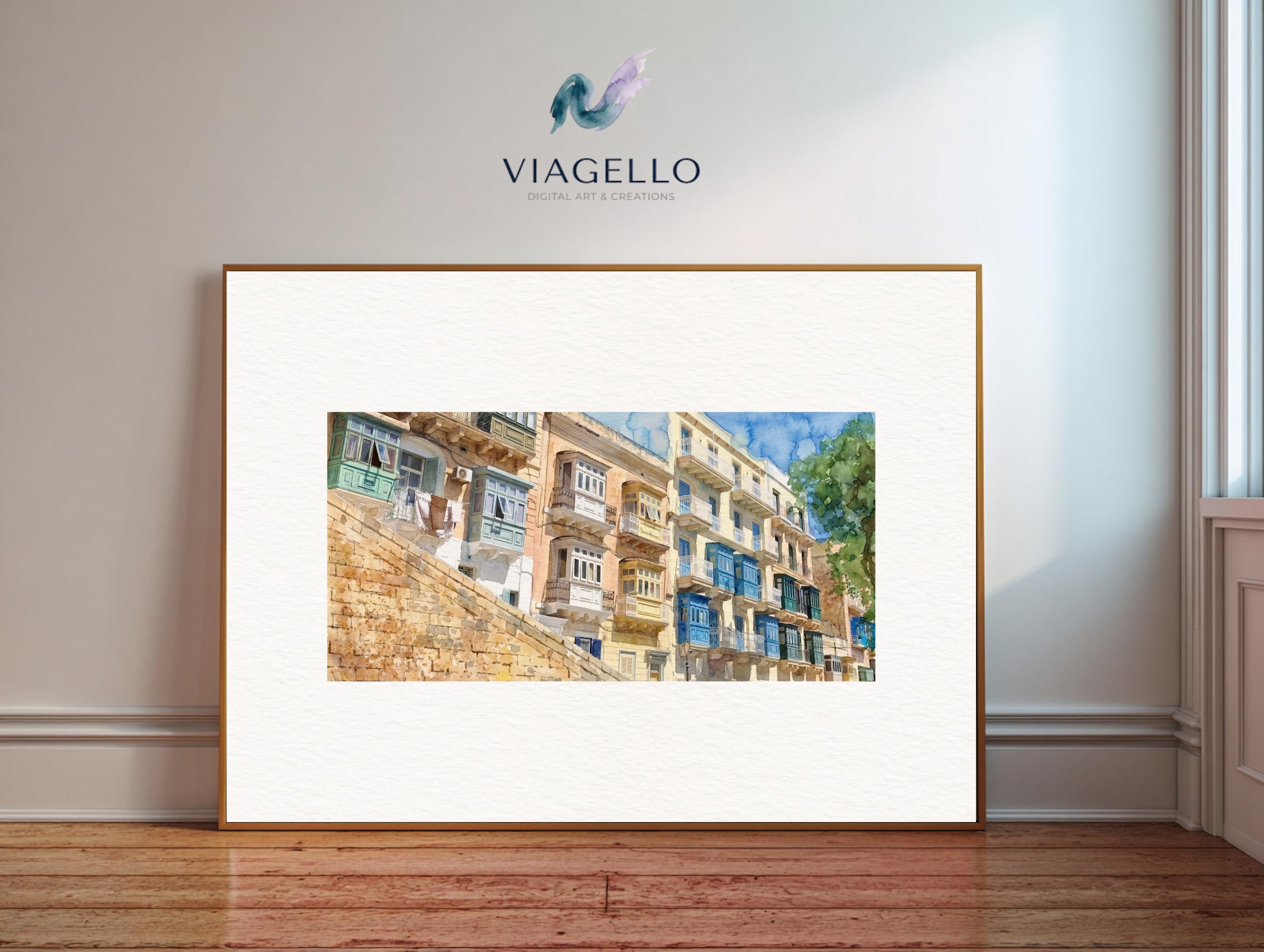 Balconies of Valletta, Malta | Scenic Cityscape | Digital Download - Image 3