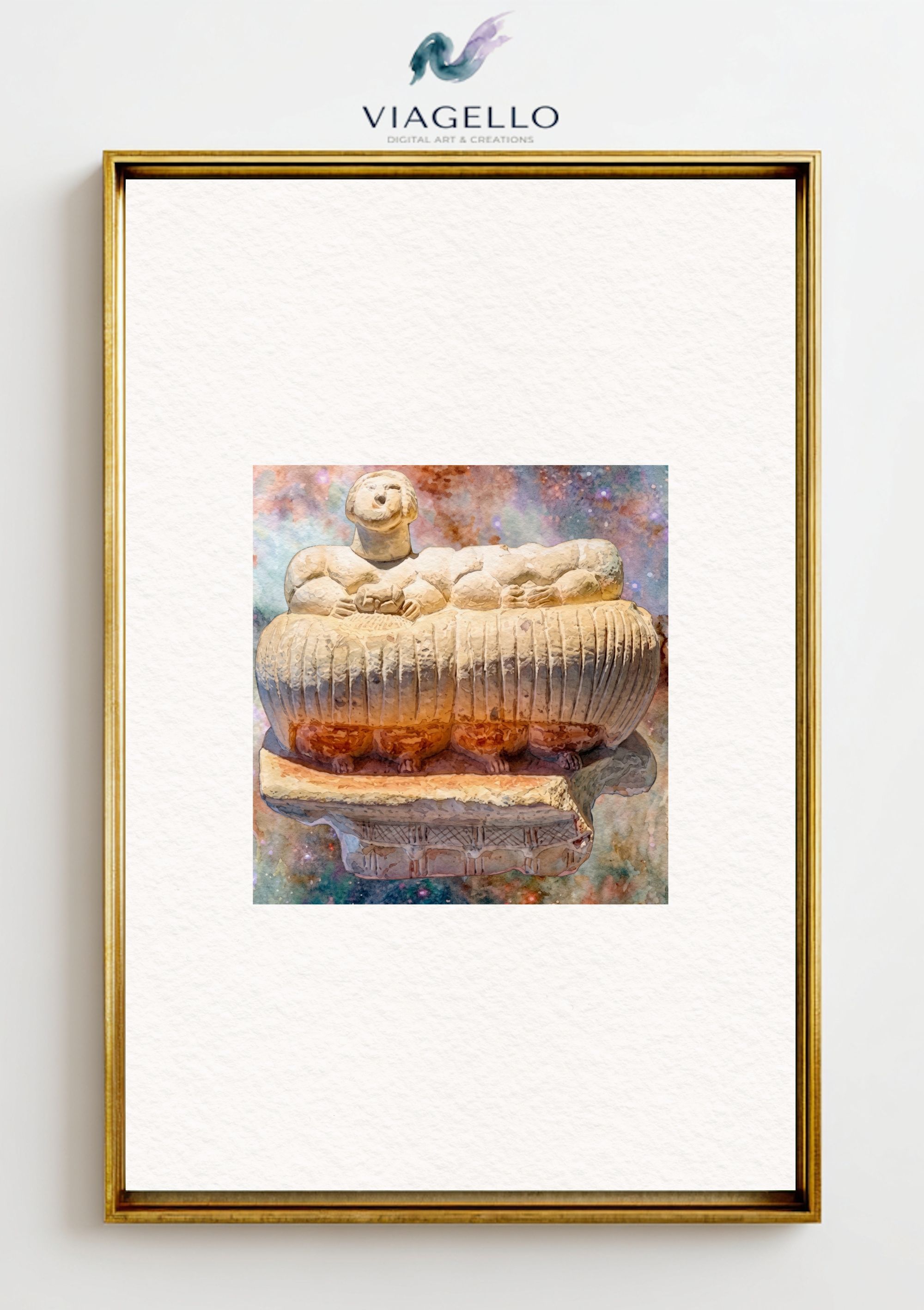 Neolithic Sculpture Art | Xagħra Twins Tribute | Malta Heritage Digital Download